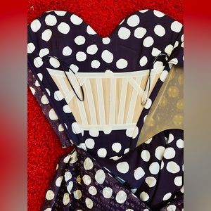 Vivienne Westwood HEART CORSET DRESS SILK SS13 UK 10/US6 NWT